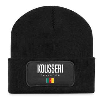 Kousseri Kamerun Kameruner - Recycelte Patch Beanie - Schwarz - Vorne