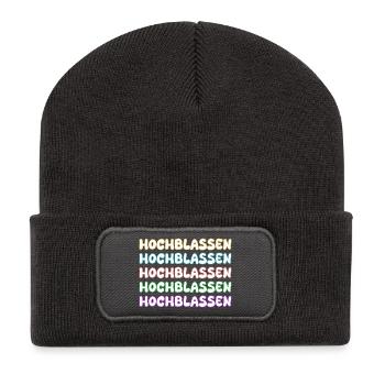 Gift for high-class people - Recycled Patch Beanie - dark grey - Front