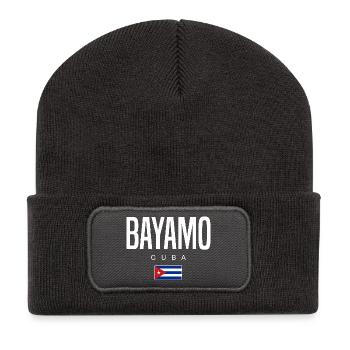 Bayamo Kuba Kubaner - Recycelte Patch Beanie - Dunkelgrau - Vorne