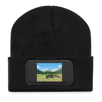 15er Steyr - Recycled Patch Beanie - black - Front