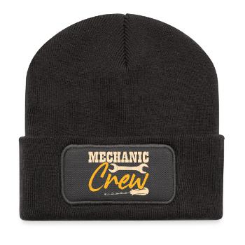 Mécanicien automobile Mécatronicien Technicien Tournevis Cadeau - Beanie recyclé à patch - charbon - Devant