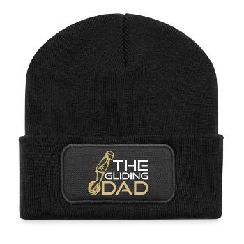The Gliding Dad – Un monocycle électrique au design cool - Beanie recyclé à patch - noir - Devant