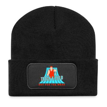 Les athlètes d’athlétisme ne sont pas pour les faibles - Beanie recyclé à patch - noir - Devant