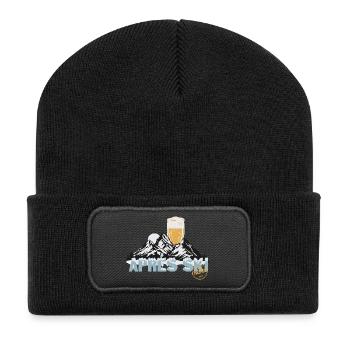 Après Ski Party – Cheers to the slopes! - Recycled Patch Beanie - black - Front