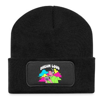 Dream Loud Neon Vibes - Recycled Patch Beanie - black - Front