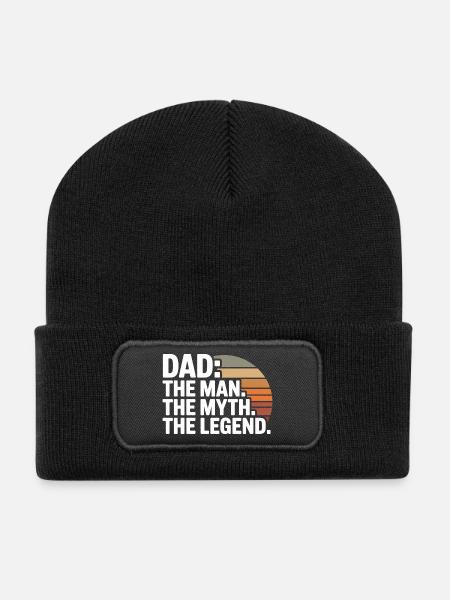 Father Legend Sunset - Recycled Patch Beanie - black