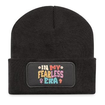 In my Fearless Era - Recycelte Patch Beanie - Dunkelgrau - Vorne