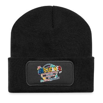 Marseille Slang Art - Emboucaner Expression Design - Beanie recyclé à patch - noir - Devant