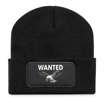 Recherché : Frites Seagull - Beanie recyclé à patch - noir - Devant