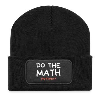 Do The Math 67 Meme Funny Teacher Six Seven - Recycled Patch Beanie - black - Front
