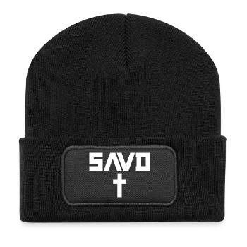 Croix rédempte Bible Foi chrétienne Jésus Erl - Beanie recyclé à patch - noir - Devant