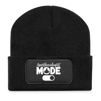 Anesthesiologist Mode On Anesthesia - Recycled Patch Beanie - black - Front