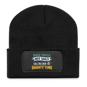 Shanty Crew folk music community - Recycled Patch Beanie - black - Front