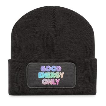 Only good energy - Recycled Patch Beanie - dark grey - Front