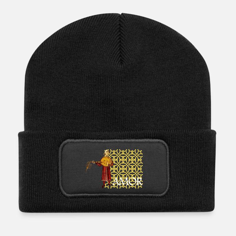 Amor - Recycelte Patch Beanie - Schwarz