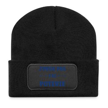 I can't I have pottery - Recycled Patch Beanie - black - Front