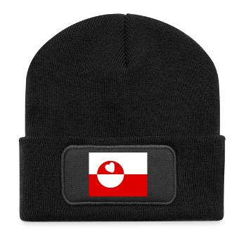 Groenland - Beanie recyclé à patch - noir - Devant