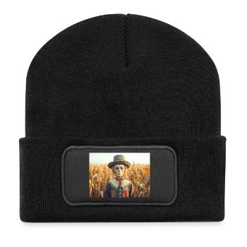 The scarecrow the First Companion Found - Recycled Patch Beanie - black - Front