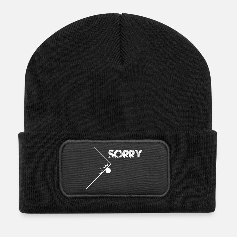 Sorry! Perfekter Kantentreffer - Recycelte Patch Beanie - Schwarz