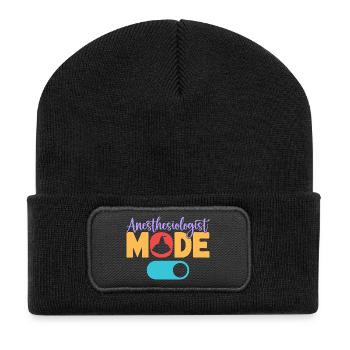 Anesthesiologist Mode On Anesthesia - Recycled Patch Beanie - black - Front