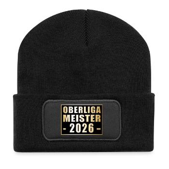 Champion of the Oberliga 2026 Oberliga Champion - Recycled Patch Beanie - black - Front