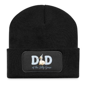 Dadd der Dummen Gans - Recycelte Patch Beanie - Schwarz - Vorne
