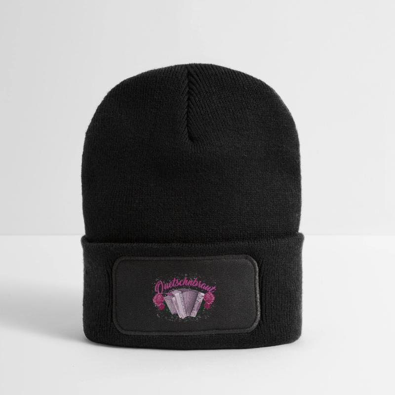 Squeeze Bride - Harmonica with Roses Recycled Patch Beanie
