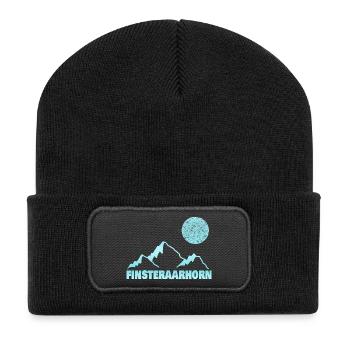 Alpinisme Finsteraarhorn - Beanie recyclé à patch - noir - Devant
