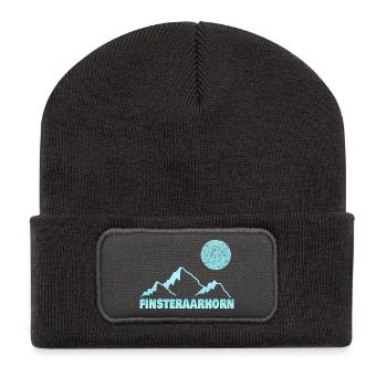 Alpinisme Finsteraarhorn - Beanie recyclé à patch - charbon - Devant