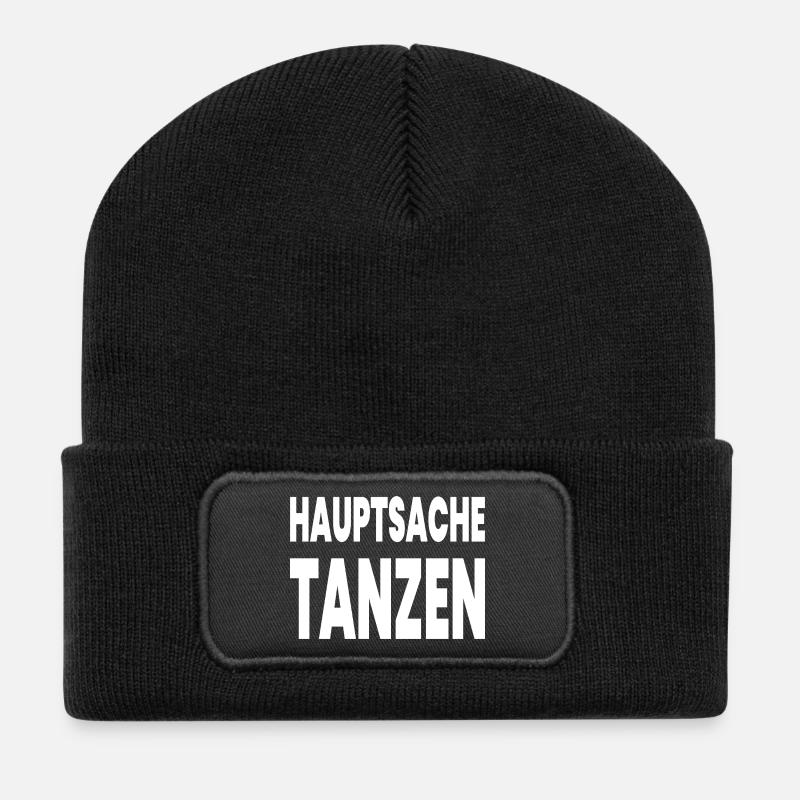 Tanzen - Recycelte Patch Beanie - Schwarz