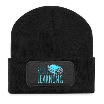 Still Learning Wachstum Schüler Motivation Spruch  - Recycelte Patch Beanie - Schwarz - Vorne