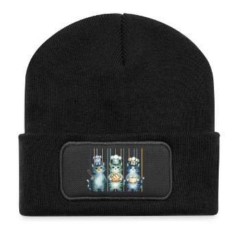Ère du levain de pain au - Beanie recyclé à patch - noir - Devant