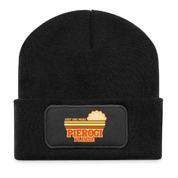 Pierogi One more dumpling, please Polish Cuisine - Recycled Patch Beanie - black - Front