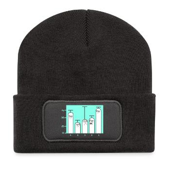 Programmeur Codeur GPT - Beanie recyclé à patch - charbon - Devant