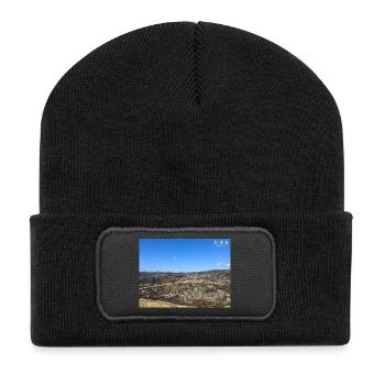 Akiyoshidai Karst - Recycled Patch Beanie - black - Front