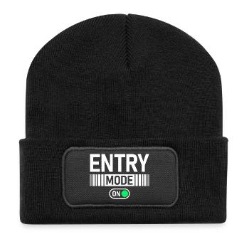 Entry Mode on Stock Market Exchange Trader - Recycled Patch Beanie - black - Front