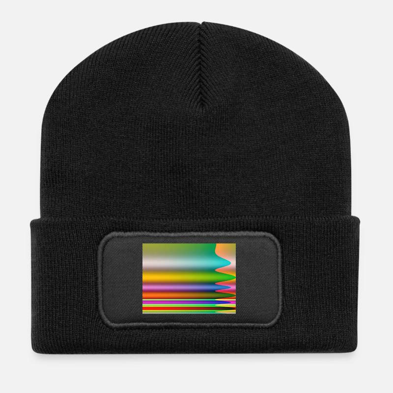 Ursprung von Thulcca - Recycelte Patch Beanie - Schwarz