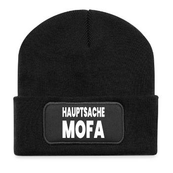 Mofa - Recycelte Patch Beanie - Schwarz - Vorne