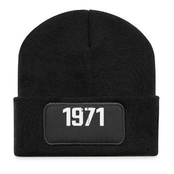 Legendary Since 1971 Vintage 1971 Retro 1971 - Recycled Patch Beanie - black - Front