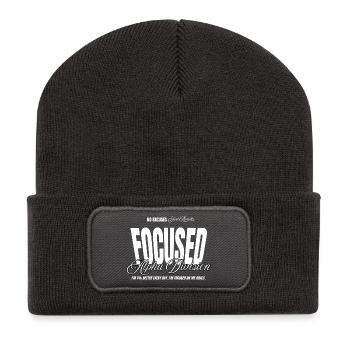 ALPHA DIVISION – Keine Ausreden – Sportbekleidung - Recycelte Patch Beanie - Dunkelgrau - Vorne