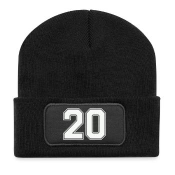 20- - Recycled Patch Beanie - black - Front