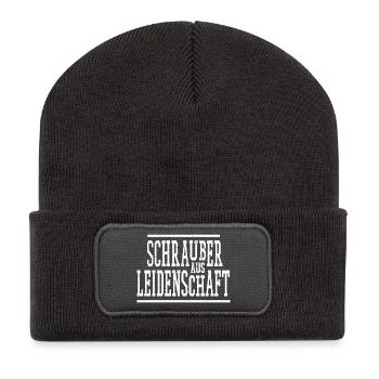 Profi Schrauber - Recycelte Patch Beanie - Dunkelgrau - Vorne