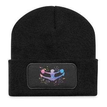 Cheerpom pom girls Mom Cheerleading - Beanie recyclé à patch - noir - Devant