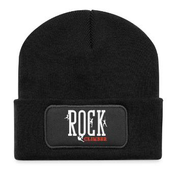 Conception de lettrage d’escalade - Beanie recyclé à patch - noir - Devant