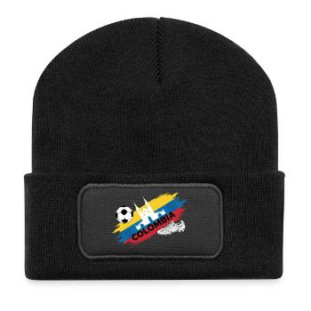Colombie Football Maillot Supporter Colombia Foot - Beanie recyclé à patch - noir - Devant