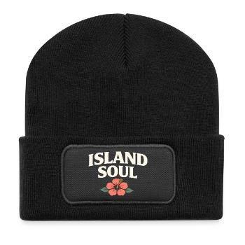 Island Soul Hibiscus - Recycled Patch Beanie - black - Front