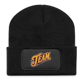 Team - Recycelte Patch Beanie - Schwarz - Vorne