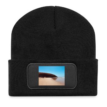 Plage de Red Rock - Beanie recyclé à patch - noir - Devant