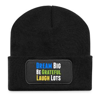 Pensée positive Motivation inspirante - Beanie recyclé à patch - noir - Devant
