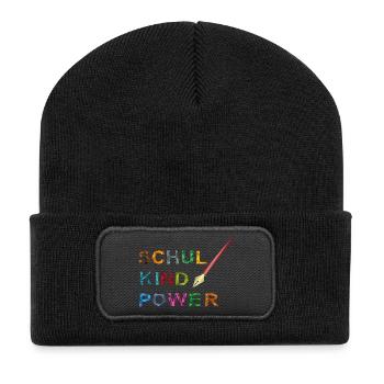 Schoolchild Power - Recycled Patch Beanie - black - Front